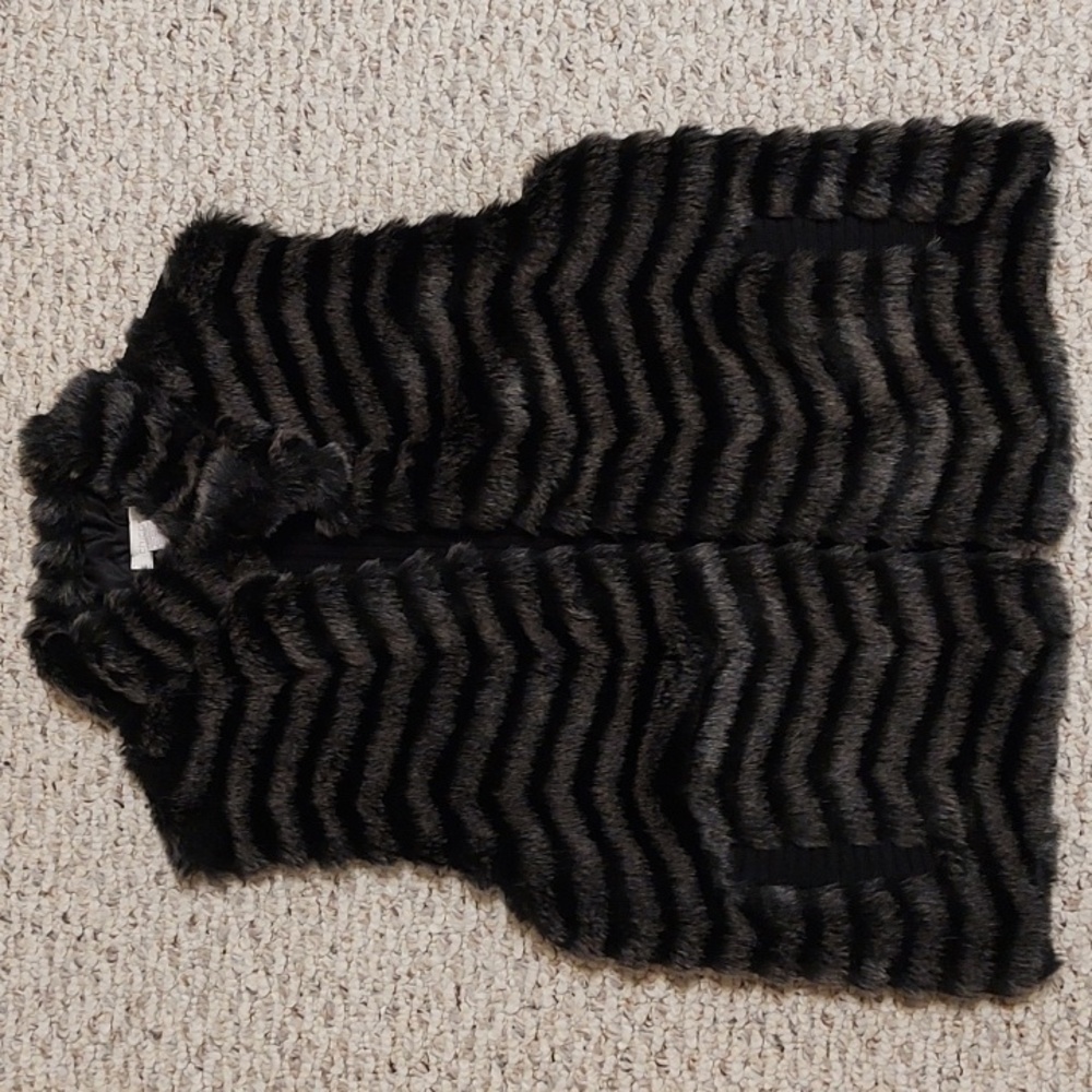 Chico's Faux Fur Vest, Size 10